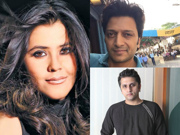 Ekta Kapoor, Riteish Deshmukh, Mohit Suri
