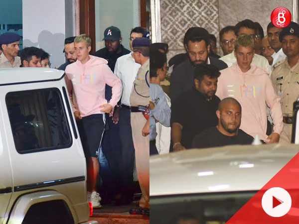 Justin Bieber Mumbai airport