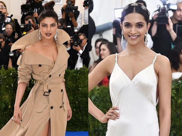 Priyanka Chopra and Deepika Padukone at Met Gala 2017