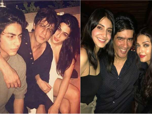 SRK, Aryan, Sara, Anushka, Manish, Aishwarya