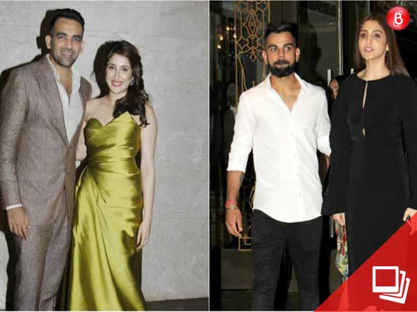 Sagarika Ghatge & Zaheer Khan, Anushka Sharma & Virat Kohli