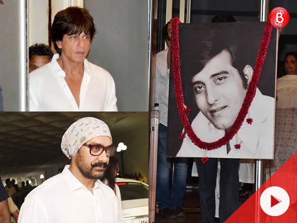 Shah Rukh Khan, Aamir Khan and others pay their last respects at Vinod Khanna’s prayer meet