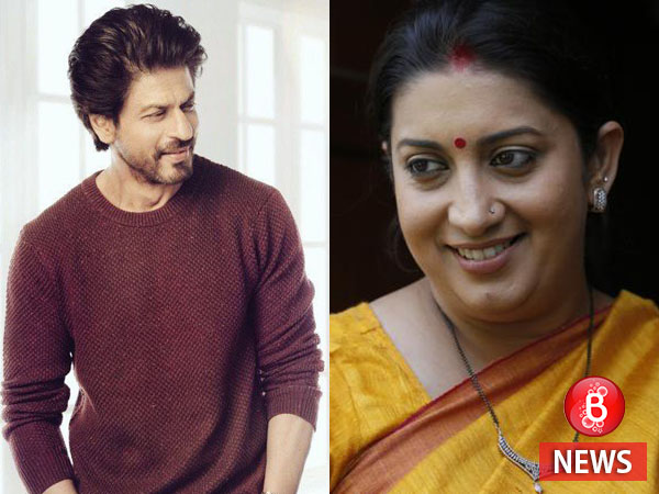 Shah Rukh Khan has a special connection with Smriti Irani's daughter. Find out what
