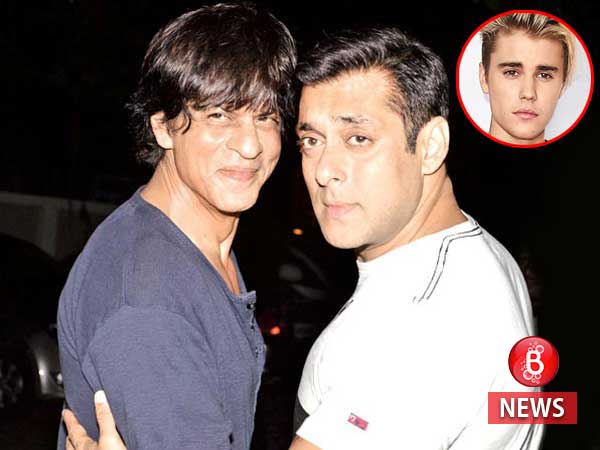 Shah Rukh Khan, Salman Khan, Justin Bieber