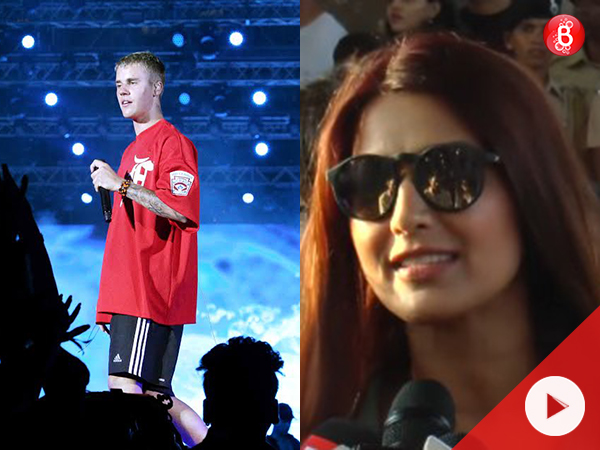 Sonali Bendre at Justin Bieber's concert