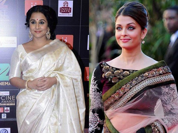 Vidya Balan and Aishwarya Rai Bachchan in Saree