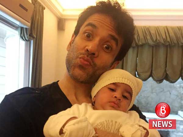 Tusshar Kapoor with son Laksshya