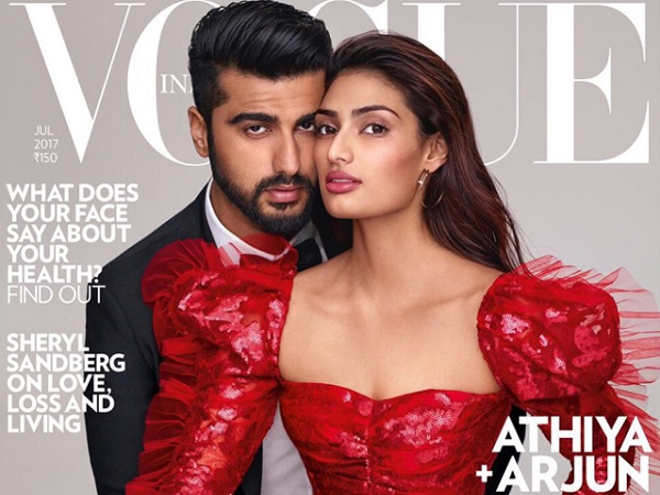 Arjun Kapoor and Athiya Shetty strike a modest pose on the latest Vogue ...