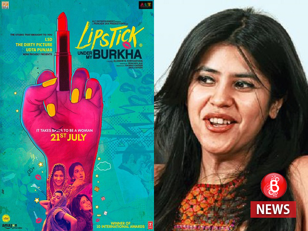 Ekta Kapoor on Lipstick Under My Burkha poster
