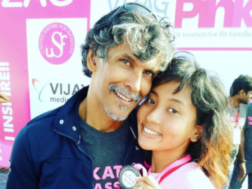 Milind Soman with girlfriend Ankita Konwara