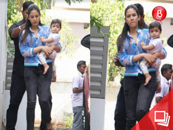 Mira Rajput with baby Misha