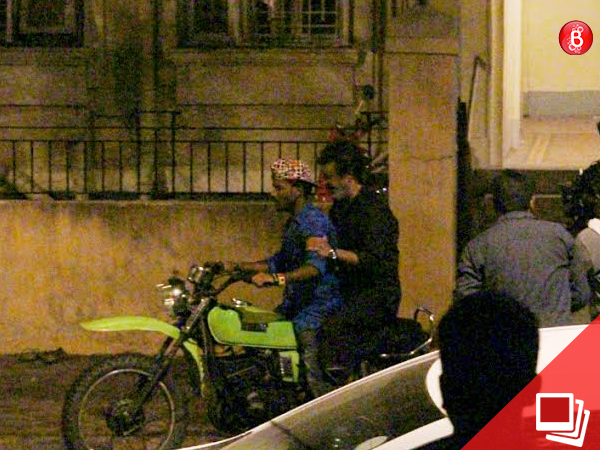 Rajinikanth on sets of film in Mumbai