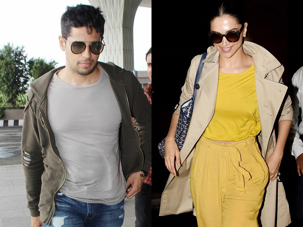 Sidharth Malhotra and Deepika Padukone