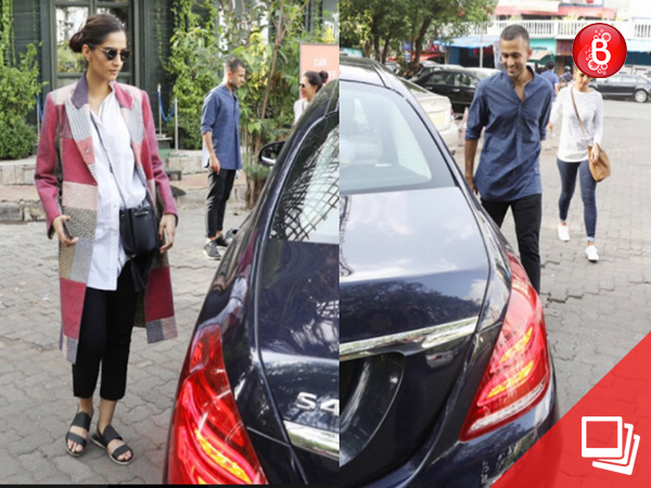 Spotted: Rumoured lovers Sonam Kapoor and Anand Ahuja at Versova Social