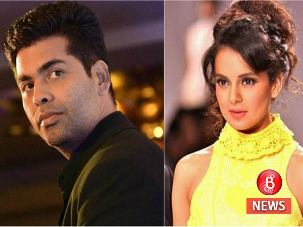 karan johar, kangana ranaut pic