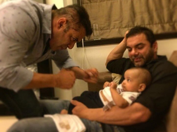 Woah! Salman Khan's nephew Ahil is already accompanying his dad in the gym