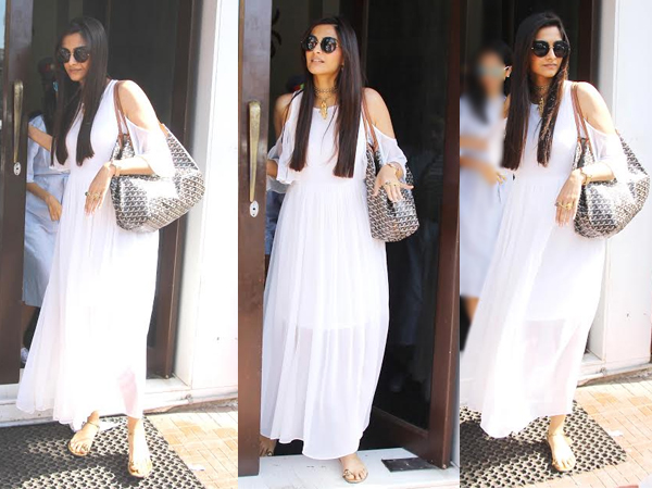 Snapped: Sonam Kapoor on a brunch date donning her own fashion label