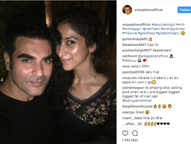 Arbaaz Khan and Neha Ahuja