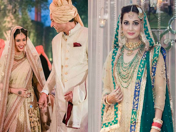 The un-filmy way: Bollywood brides who ditched red on their wedding day