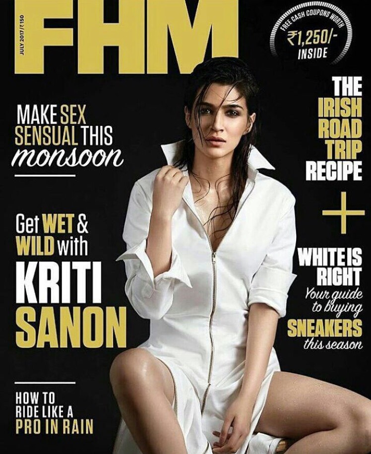 STEAMY! Kriti Sanon looks like a seductress on the cover of FHM magazine