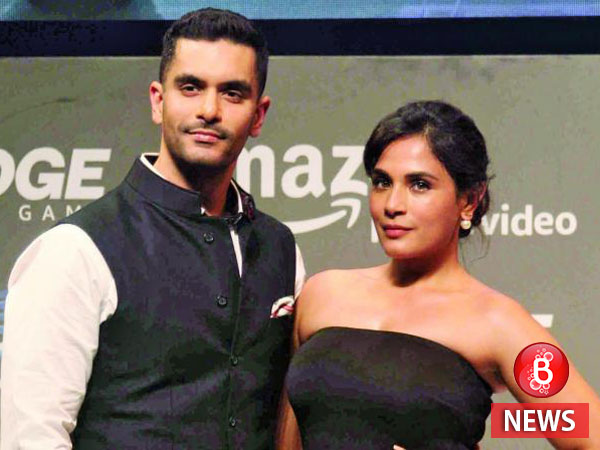 Richa Chadha and Angad Bedi intimate scene