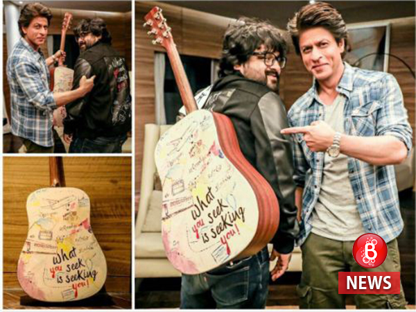 Shah Rukh Khan gifts Pritam a guitar as a token of appreciation for 'JHMS'