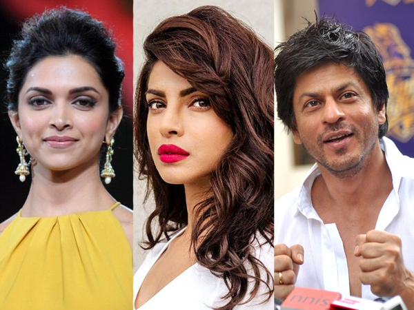 Deepika Padukone, Priyanka Chopra, Shah Rukh Khan