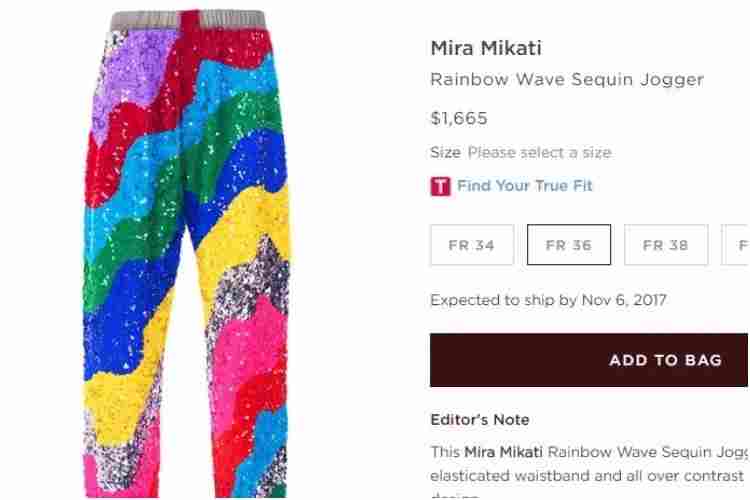 The price of Jacqueline's hideous joggers will make your eyes pop-out!