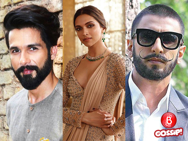 Shahid Kapoor, Deepika Padukone, Ranveer Singh