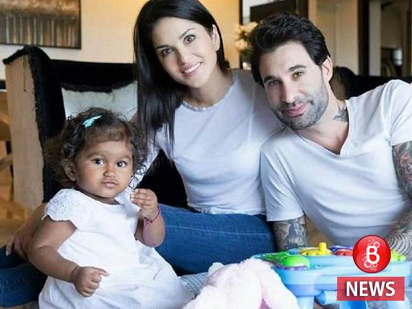 Sunny Leone's daughter Nisha makes special cards for daddy Daniel