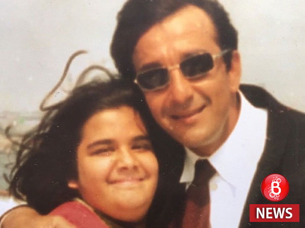 Cuteness Alert! Trishala shares a childhood picture of her with Sanjay Dutt