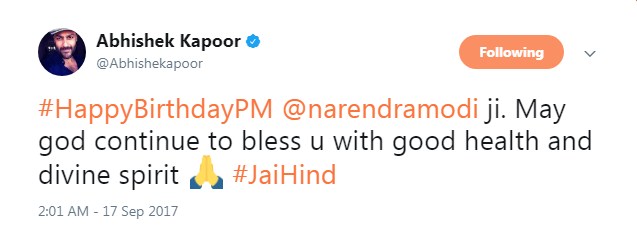 B-Town celebs wishes PM Narendra Modi on his birthday