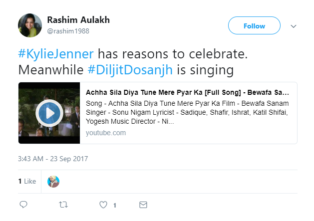 Diljit Dosanjh and Kylie Jenner