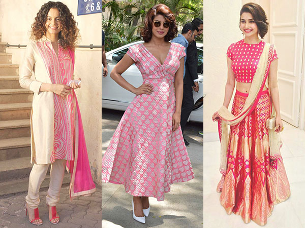 Navratri 2017: Take style inspo to wear the pretty PINK shade on day 8!
