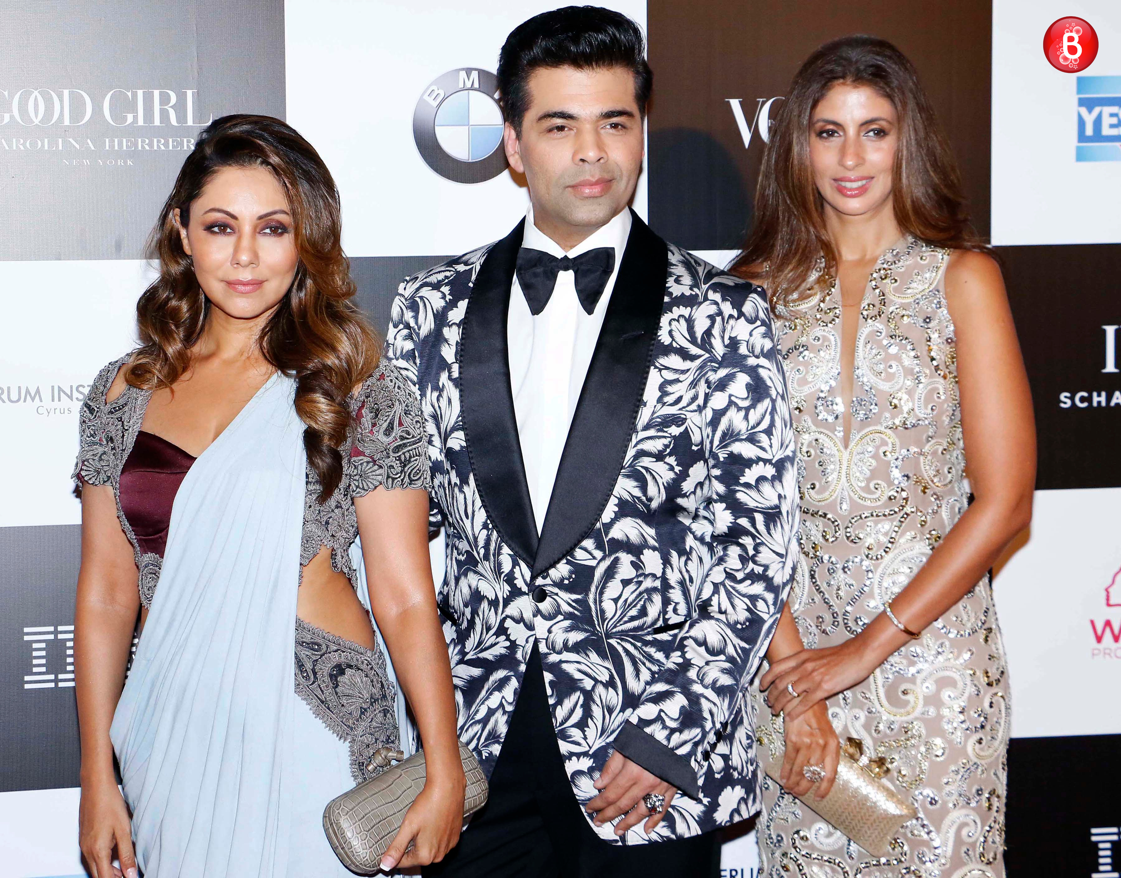 Gauri Khan, Karan Johar and Shweta Bachchan-Nanda photos