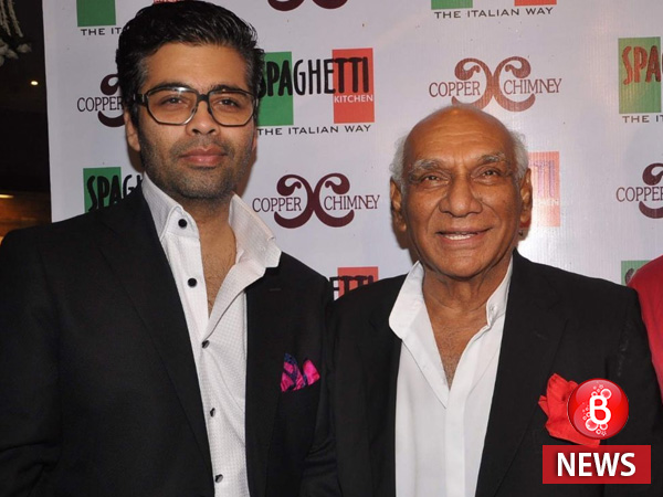 Karan Johar and Yash Chopra