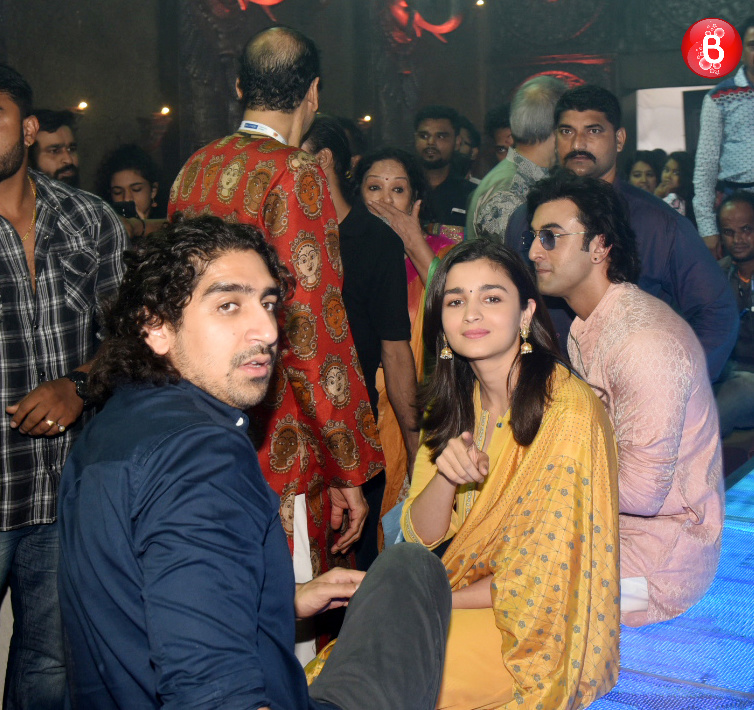 Ayan and Alia at Durga puja