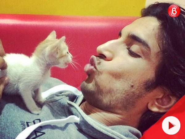 Sushant Singh Rajput with pet