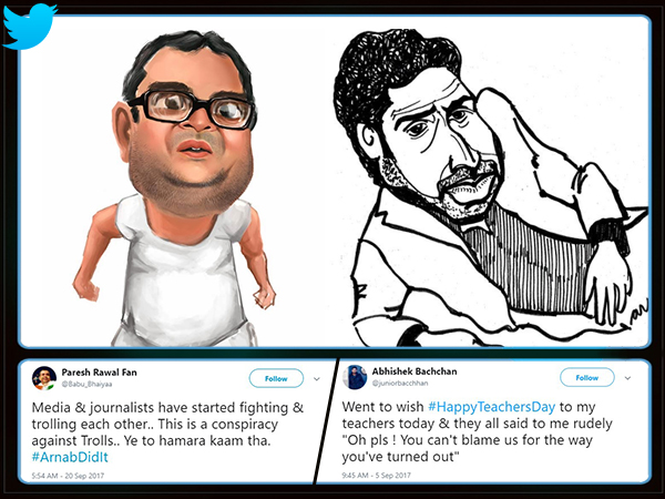 Twitter parody account of bollywood stars