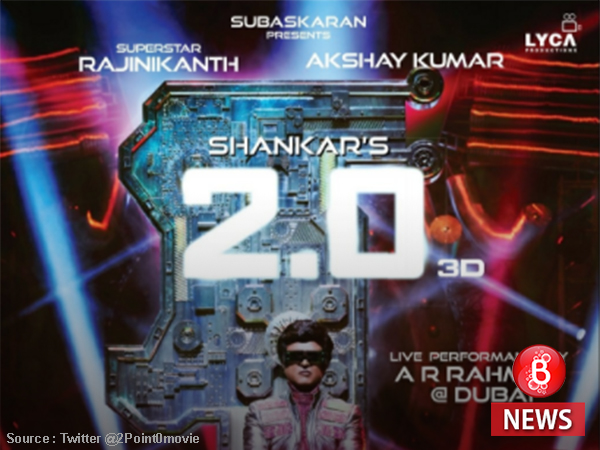 Rajinikanth is back as Chitti to claim the throne. Here's the new '2.0' poster