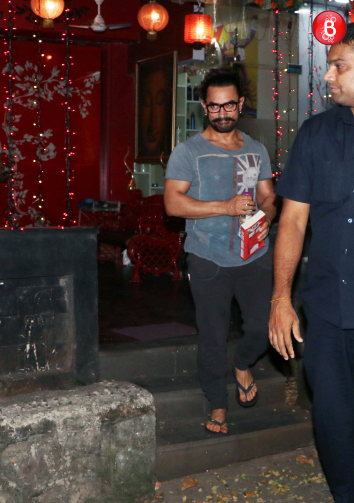 Aamir Khan spotted at spa