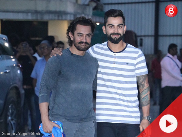 Aamir Khan and Virat Kohli