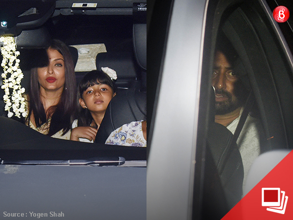 Abhishek Bachchan, Aishwarya Rai Bachchan and Aaradhya Bachchan are snapped at BKC