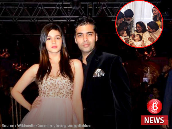 Alia Bhatt and Karan Johar
