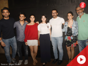 Watch: Aamir Khan's 'Secret Superstar' gets applauded by 'Dangal' team