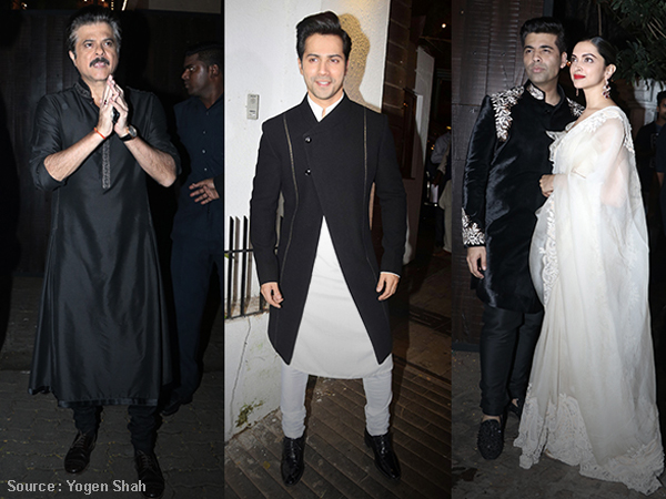 Black outfits on Diwali