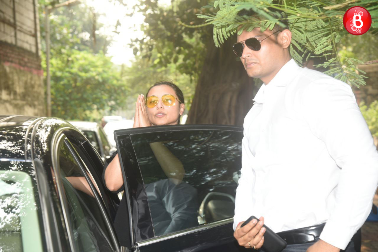 Rani Mukerji's father's funeral
