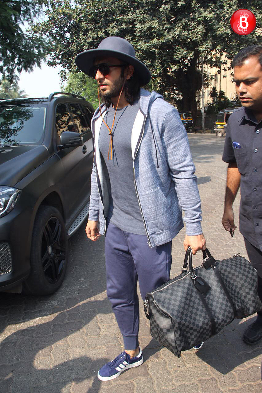 Ranveer Singh snapped in the city