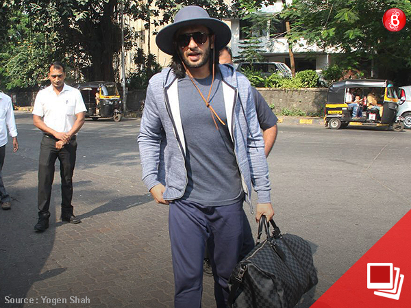 Ranveer Singh snapped in the city