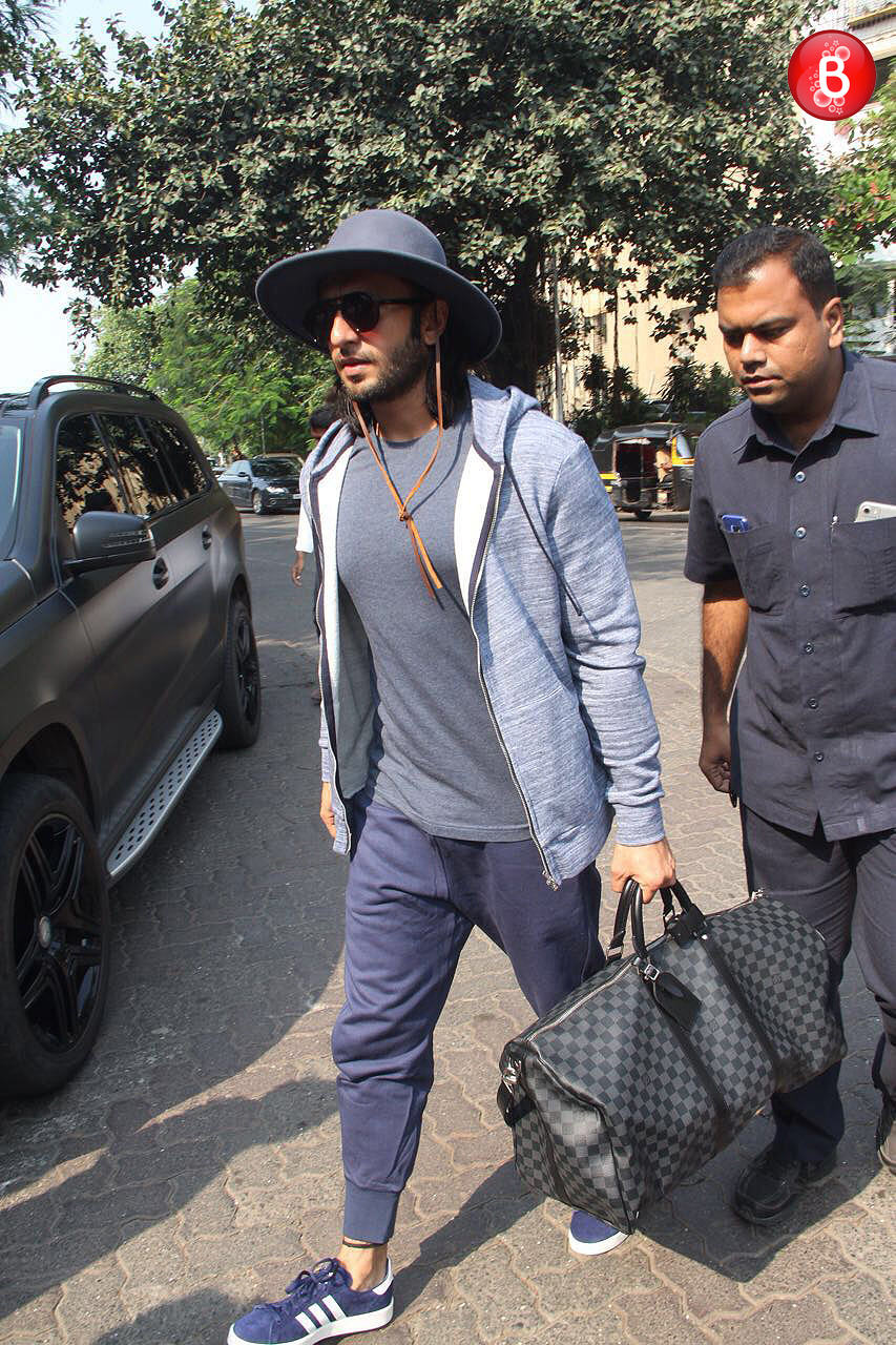 Ranveer Singh snapped in the city